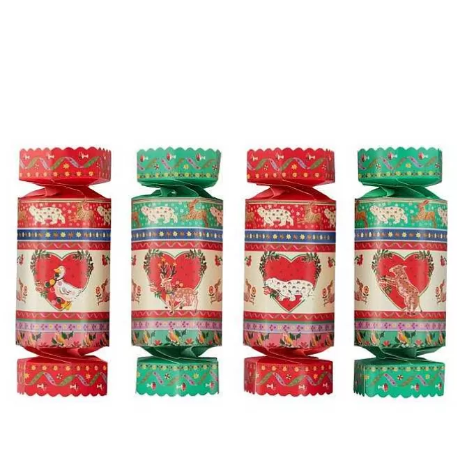 Home Fragrance & Toiletries*Cath Kidston Christmas Legends Set Of 4 Christmas Crackers