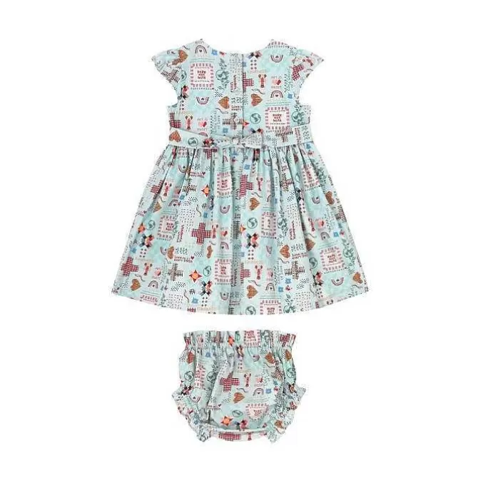 Baby Clothing*Cath Kidston Patchwork Ditsy Baby Tie Back Dress